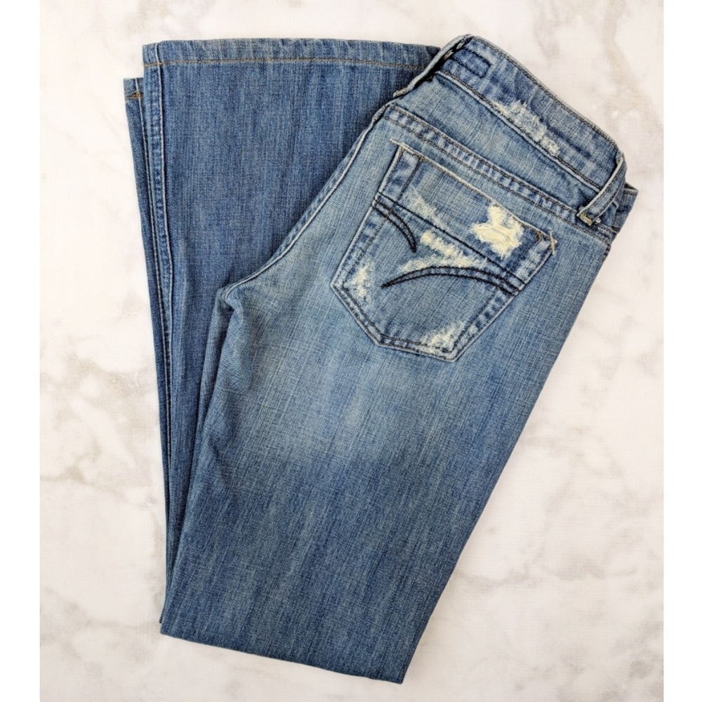 Joe's Jeans Hen Mid-rise Wide leg/ Flare Jeans